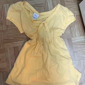Maternity clothes shirt in yellow very cute